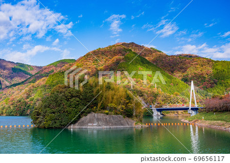 (Kanagawa Prefecture) Lake Tanzawa Lake autumn leaves (Kanagawa Prefecture) Lake Tanzawa Lake autumn leaves 69656117