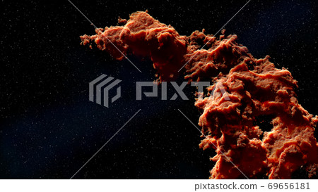 Universe filled with stars, deep space nebula and galaxy 69656181