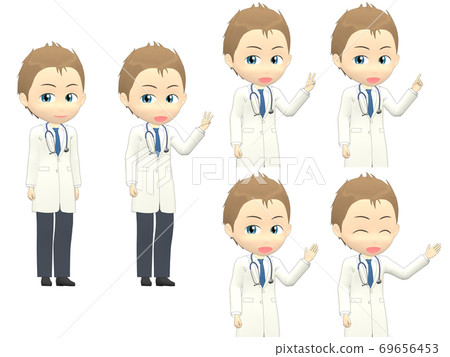 [Countdown] Caucasian male doctor short 69656453