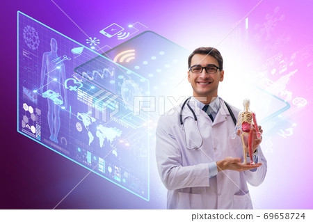 Telemedicine concept with remote diagnostics and consultation 69658724