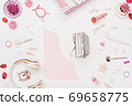 Art creativity for sale workspace mockup top view 69658775