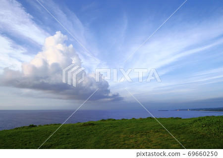 從海角看到的Sekiun / Wataun（A美島，鹿兒島縣，沖繩那邊島） 69660250