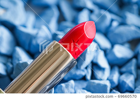 Red lipstick closeup, luxury make-up and beauty cosmetic Red lipstick closeup, luxury make-up and beauty cosmetic 69660570