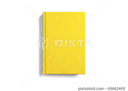 Yellow book on white background 69662469