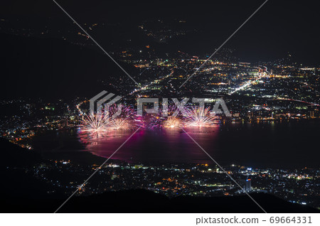 [長野縣] wa訪湖的焰火〜Kiss of Fire〜 69664331