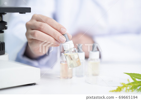 Science, chemistry, biology, and medicine concept, scientist with equipment and science experiments 227 69665194