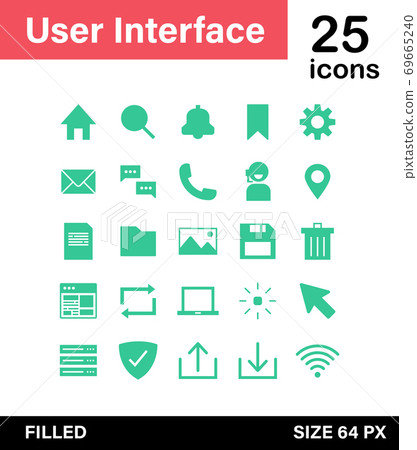 User Interface icon vector for design work. User Interface icon vector for design work. 69665240