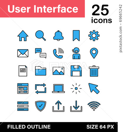 User Interface icon vector for design work. User Interface icon vector for design work. 69665242
