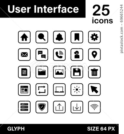 User Interface icon vector for design work. 69665244