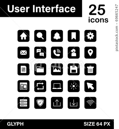 User Interface icon vector for design work. User Interface icon vector for design work. 69665247