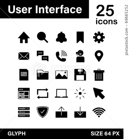 User Interface icon vector for design work. User Interface icon vector for design work. 69665252