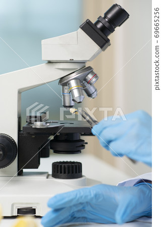 Science, chemistry, biology, and medicine concept, scientist with equipment and science experiments 199 69665256