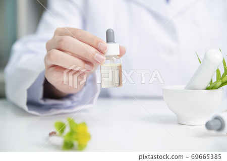 Science, chemistry, biology, and medicine concept, scientist with equipment and science experiments 246 69665385