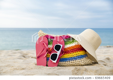 Summer holiday concept, Summer beach accessories 045 Summer holiday concept, Summer beach accessories 045 69665409