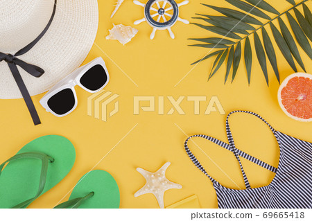 Summer holiday concept, Summer beach accessories 103 Summer holiday concept, Summer beach accessories 103 69665418