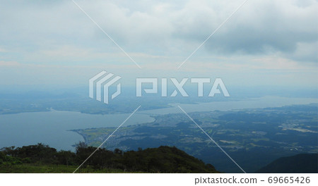 View of Lake Biwa from Lake Biwa Valley View of Lake Biwa from Lake Biwa Valley 69665426