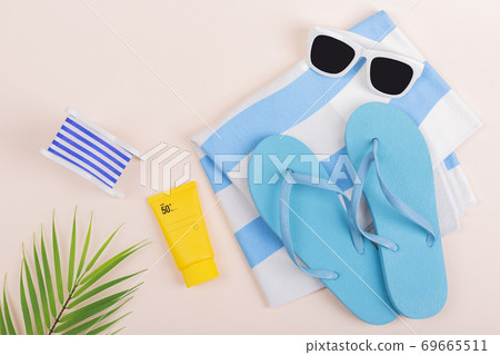 Summer holiday concept, Summer beach accessories 111 Summer holiday concept, Summer beach accessories 111 69665511