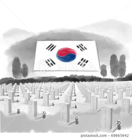 Concept of S. Korean independence, movement, memorial, liberation illustration 005 Concept of S. Korean independence, movement, memorial, liberation illustration 005 69665642