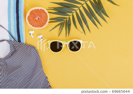 Summer holiday concept, Summer beach accessories 101 Summer holiday concept, Summer beach accessories 101 69665644