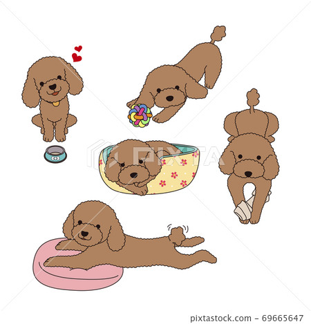 Set of simple cute animal emoticons with different emotions 001 Set of simple cute animal emoticons with different emotions 001 69665647