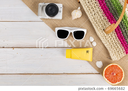 Summer holiday concept, Summer beach accessories 162 Summer holiday concept, Summer beach accessories 162 69665682