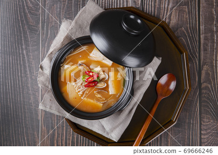 Delicious Korean food, a collection of various Korean dishes 245 69666246