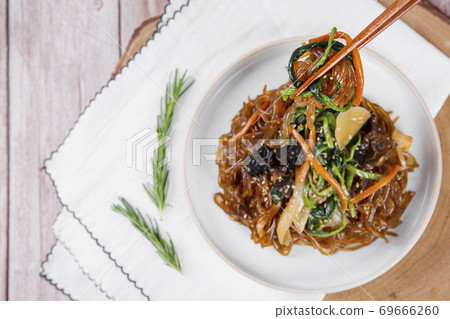 Delicious Korean food, a collection of various Korean dishes 260 69666260