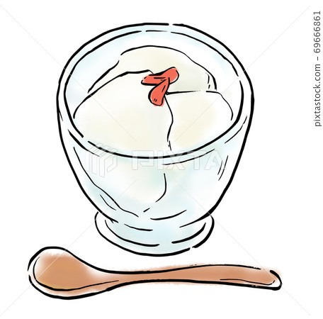 Annin tofu watercolor illustration 69666861