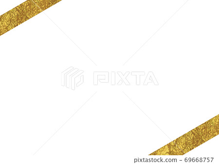 Golden ribbon decoration 69668757