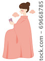 Women steaming YOMOGI, health, beauty, relaxation 69668785