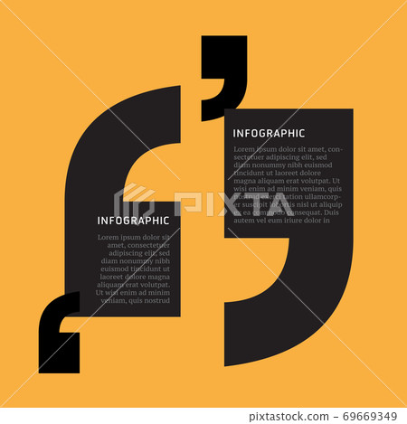 Graphic design of Quotation marks informations 69669349