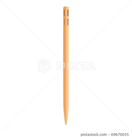 Bamboo toothpick icon, cartoon style Bamboo toothpick icon, cartoon style 69670035