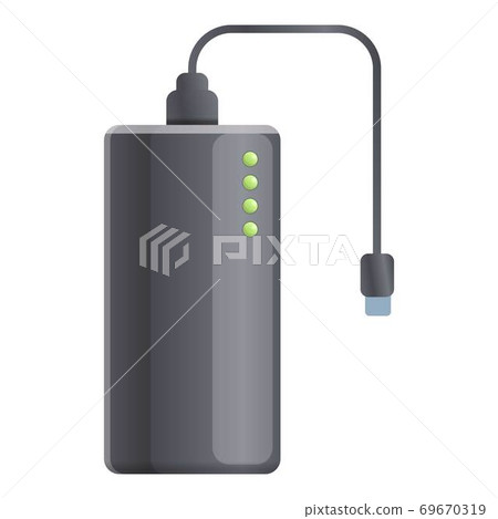 Ebook power bank icon, cartoon style 69670319