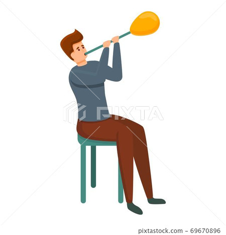 Home glass blower icon, cartoon style 69670896