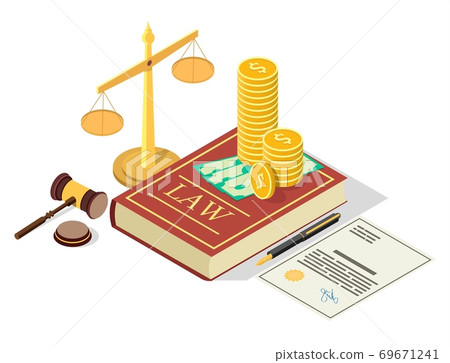 Lobbying vector concept 3d flat isometric illustration Lobbying vector concept 3d flat isometric illustration 69671241