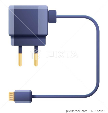 Energy charger icon, cartoon style 69672448