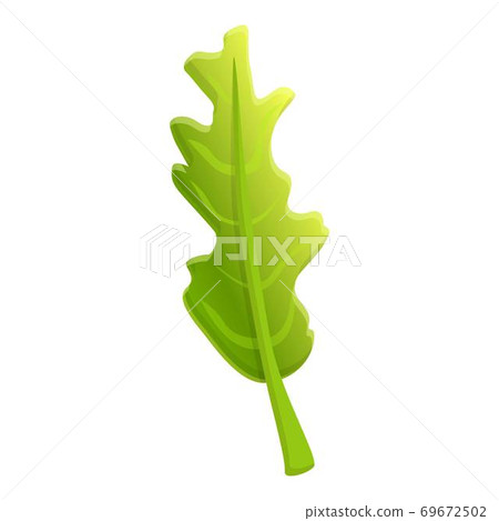 Bio arugula icon, cartoon style Bio arugula icon, cartoon style 69672502