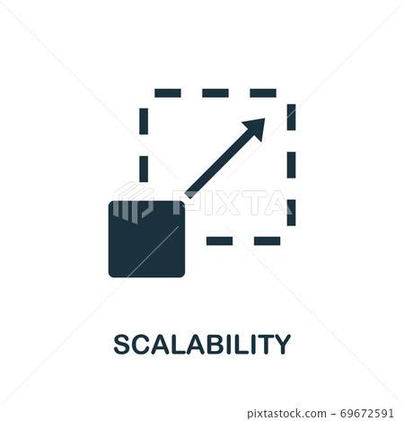 Scalability icon. Simple element from community management collection. Filled Scalability icon for templates, infographics and more Scalability icon. Simple element from community management collection. Filled Scalability icon for templates, infographics and more 69672591