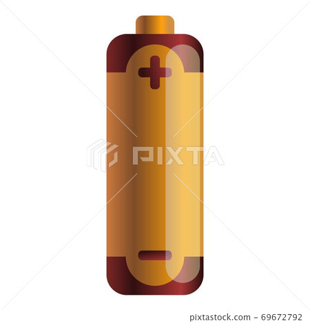 Gold battery icon, cartoon style Gold battery icon, cartoon style 69672792