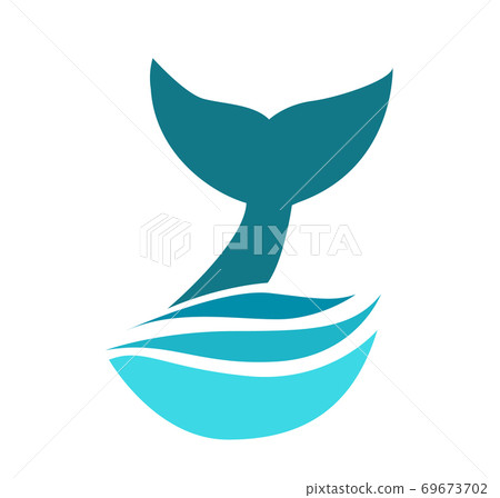Whale tail icon vector illustration - Stock Illustration [69673702] - PIXTA
