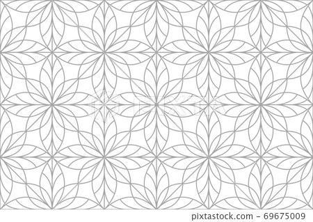 Flower geometric pattern. Seamless vector... - Stock Illustration ...