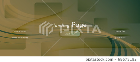 Camouflage Landing Page Design. 3d Flow Shapes Camouflage Landing Page Design. 3d Flow Shapes 69675182