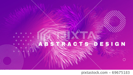Pink Abstract Wave Background. 3d Gradient Pink Abstract Wave Background. 3d Gradient 69675183