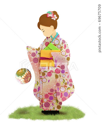 紙模型,一個用劍揮舞袖子的女孩 紙模型,一個用劍揮舞袖子的女孩 69675709
