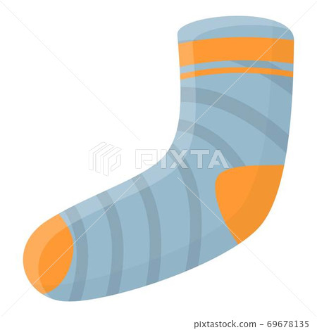 Retro sock icon, cartoon style Retro sock icon, cartoon style 69678135