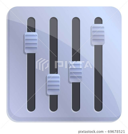 Video editing sound mixer icon, cartoon style Video editing sound mixer icon, cartoon style 69678521