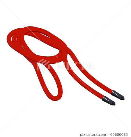 Camera cable icon, isometric style Camera cable icon, isometric style 69680083