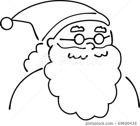 Handwritten style Santa Claus upper body only (unpainted) Handwritten style Santa Claus upper body only (unpainted) 69680438