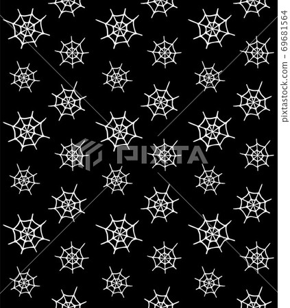 Vector seamless pattern of spider web - Stock Illustration [69681564 ...