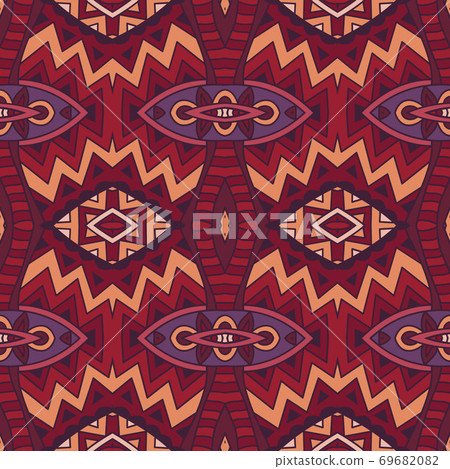 Tribal vintage abstract geometric ethnic...-插圖素材 [69682082] - PIXTA圖庫